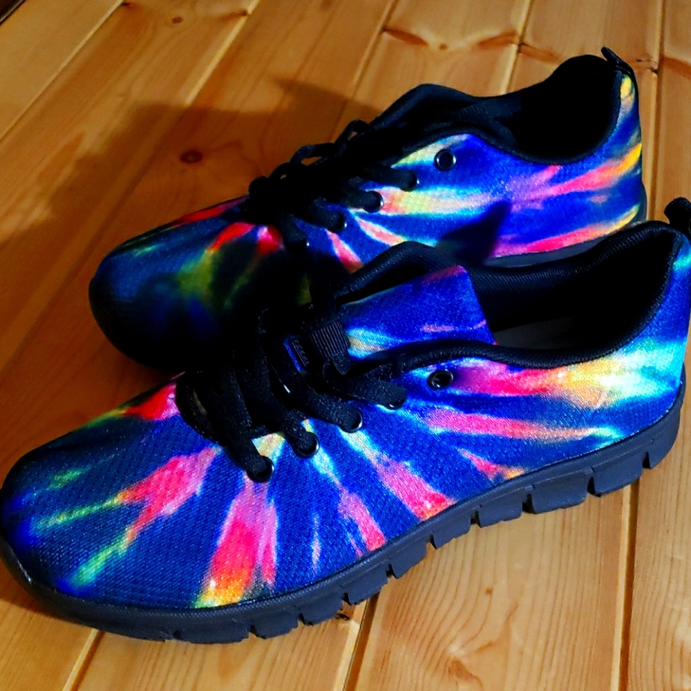 Tie dye shoes